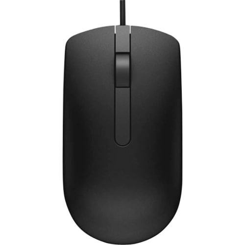 Dell Optical Mouse-MS116-Black - Optical - Cable - Black - USB - 1000 dpi - Scroll Wheel - 3 Button(s)