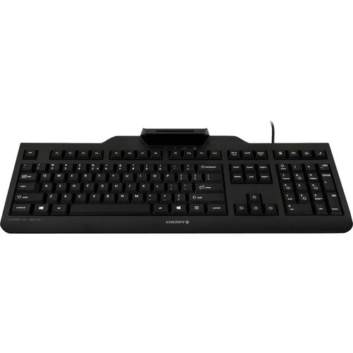 CHERRY KC 1000 SC Security Keyboard - Cable Connectivity - USB Interface - 104 Key - English (US) - Black TAA