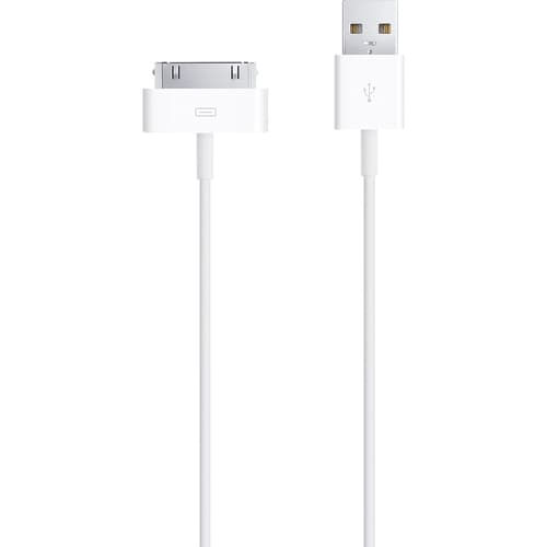 Cable de transferencia de datos Apple Propietario/USB - para iPad, iPod, iPhone - Extremo Secundario: 1 x 30-pin Proprieta