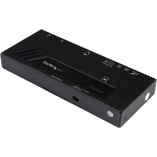 StarTech.com 2-Port HDMI Automatic Video Switch - 4K 2x1 HDMI Switch with Fast Switching, Auto-Sensing and Serial Control 