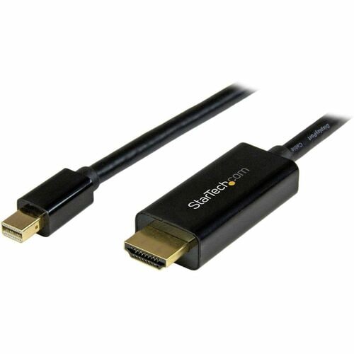 StarTech.com 6ft (2m) Mini DisplayPort to HDMI Cable, 4K 30Hz Video, Mini DP to HDMI Adapter/Converter Cable, mDP to HDMI 