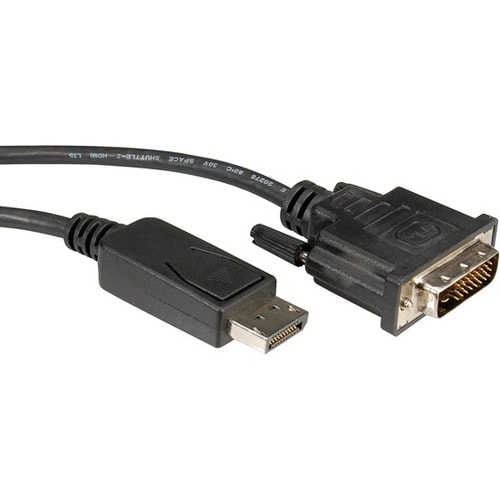 Roline 2 m DisplayPort/DVI Videokabel - Cable for Grafikkarte, Videogerät - Schwarz