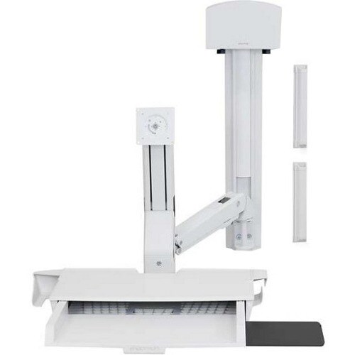 Ergotron StyleView Wall Mount for Monitor, CPU, Keyboard, Scanner, Mouse - White - 61 cm (24") Screen Support - 14.51 kg L