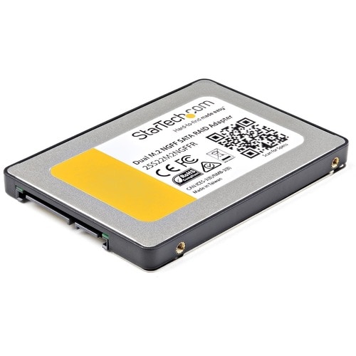 StarTech.com Dual M.2 SATA Adapter with RAID - 2x M.2 SSDs to 2.5in SATA (6Gbps) RAID Adapter Converter with TRIM Support 
