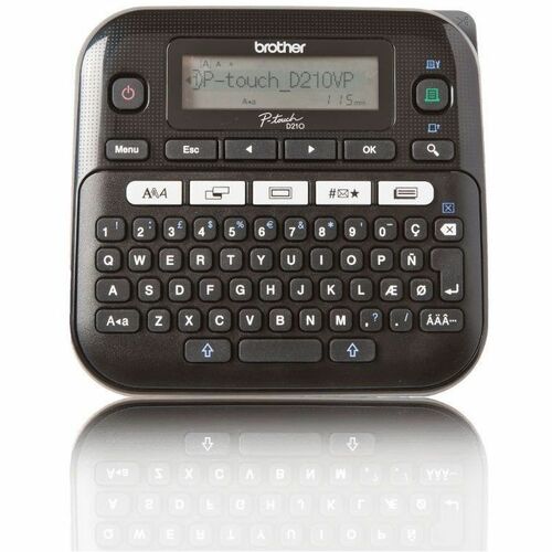 Brother P-touch PT-D210VP Electronic Label Maker - Thermal Transfer - 20 mm/s Mono - 180 dpi - Label, Tape3.50 mm, 6 mm, 9