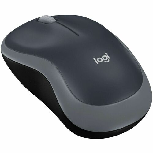 Mouse Logitech M185 - Radiofrecuencia - USB - Óptico - 3 Botón(es) - Plata - 1 Solamente - Inalámbrico - 10m - 2.40GHz - 1