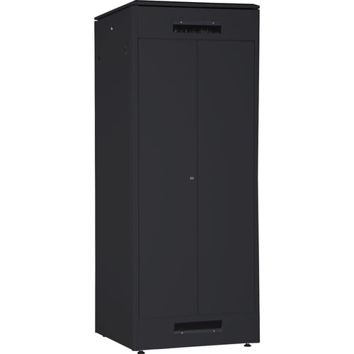 Digitus Unique 42U Floor Standing Rack Cabinet - 482.60 mm Rack Width - 482.60 mm Rail Depth - Black - Aluminium - 600 kg 