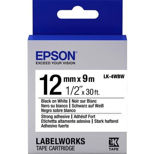 Epson Label Tape - 12 mm Width - White