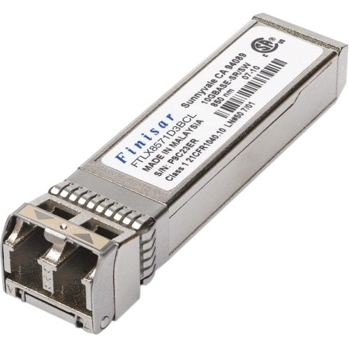 Finisar 10GBASE-SR/SW 400m Multimode Datacom SFP+ Optical Transceiver - For Optical Network, Data Networking - 1 x LC Dupl