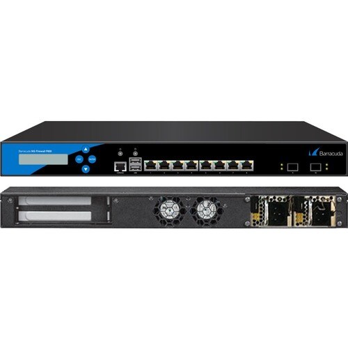 Barracuda F600 Network Security/Firewall Appliance - 8 Port - 1000Base-T - Gigabit Ethernet, 1000Base-X - No - AES (128-bi
