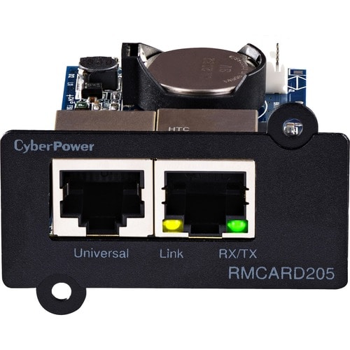 CyberPower Network Power Management RMCARD205 Remote Power Management Adapter - 2 x Network (RJ-45) Port(s) - Black
