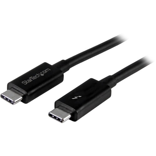 StarTech.com 1m (3.3ft) Thunderbolt 3 Cable, 20Gbps, 100W PD, 4K Video, Thunderbolt-Certified, Compatible w/ TB4/USB 3.2/D