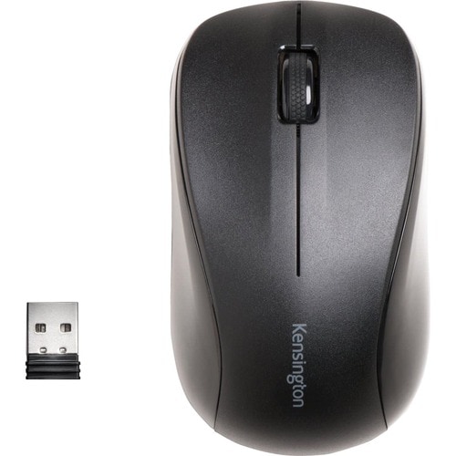 Souris Optique Kensington - Fréquence radio - USB - 3 Bouton(s) - Noir - Sans fil - 1000 dpi - Roulettes avec frein - Symé