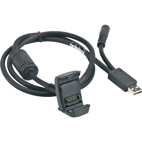 Zebra USB/Charging Cable - USB Data Transfer Cable for Mobile Computer - First End: 1 x USB - Black
