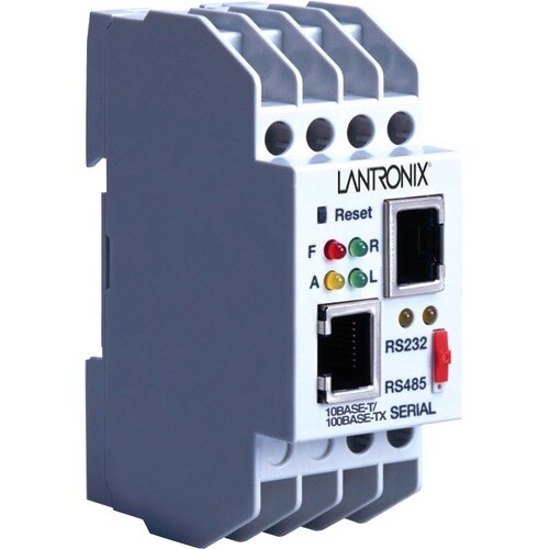 Lantronix XPress DR Industrial Device Server - 1 x Network (RJ-45) - 1 x Serial Port - Fast Ethernet - Rail-mountable