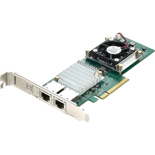 D-Link DXE-820T 10Gigabit Ethernet Card for Server - 10GBase-T - Plug-in Card - PCI Express 2.0 - 2 Port(s) - 2 - Twisted 