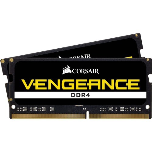 Corsair 16GB Vengeance DDR4 SDRAM Memory Kit - 16 GB (2 x 8GB) DDR4 SDRAM - 2400 MHz - CL16 - Unbuffered - 260-pin - SoDIMM