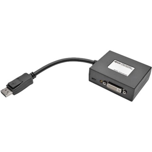 Tripp Lite by Eaton 2-Port DisplayPort to DVI Splitter 1920x1080 @ 60Hz (1080p) TAA - DisplayPort/DVI Video Cable for Moni