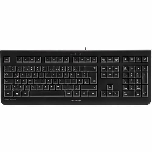 CHERRY KC 1000 Teclado - Cabo Conectividade - USB Interface - Francês - AZERTY Layout - Preto - 105 Key(s) - Calculadora, 