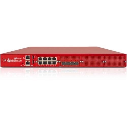WatchGuard Firebox M5600 with 1-yr Basic Security Suite - 8 Port - 10GBase-X 10 Gigabit Ethernet; 1000Base-T - RSA; AES (2