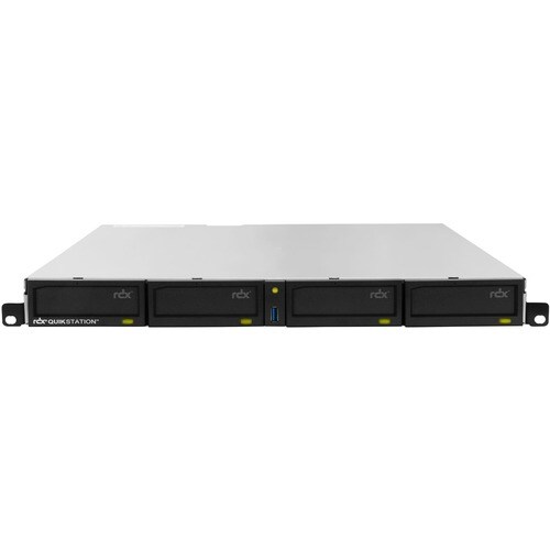 Système de stockage SAN Overland-Tandberg RDX QuikStation 4 - 4 x Total de compartiments - 1U Montable en rack - 32 ToCapa