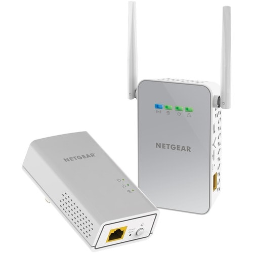 Netgear PLW1000 Powerline Network Adapter - 1 x Network (RJ-45) - 1000 Mbit/s Powerline - 500 m² Area Coverage - Wireless 