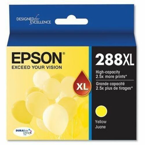Epson DURABrite Ultra 288XL High Yield Inkjet Ink Cartridge - Yellow Pack - Inkjet - High Yield