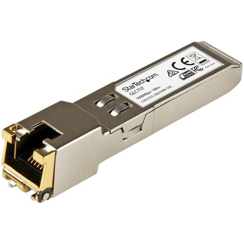 StarTech.com Cisco GLC-T Compatible SFP Module - 1000BASE-T - 1GE Gigabit Ethernet SFP SFP to RJ45 Cat6/Cat5e Transceiver 