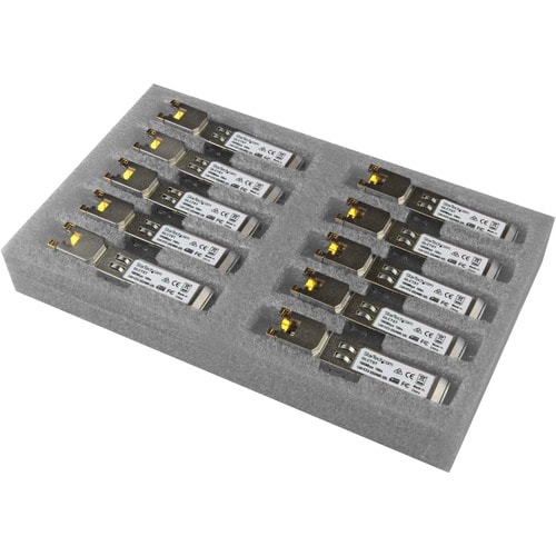 StarTech.com Gigabit RJ45 Kupfer SFP Transceiver Modul - Cisco GLC-T kompatibel - 1000Base-T - Mini-GBIC - 10er Pack - für