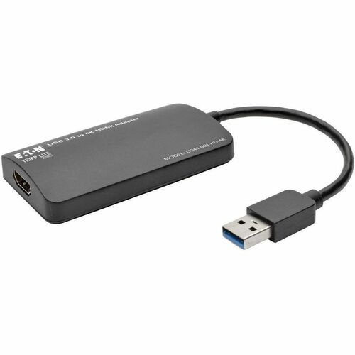 Eaton Tripp Lite Series USB 3.0 SuperSpeed to 4K HDMI Dual-Monitor External Video Graphics Card Adapter, 512 MB SDRAM - 1 