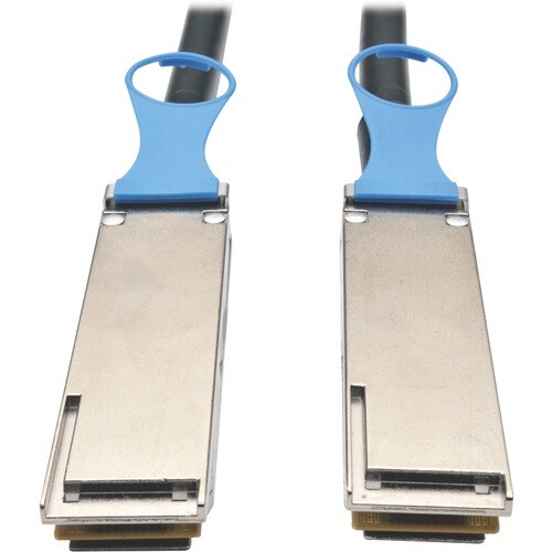 Tripp Lite series QSFP28 to QSFP28 100GbE Passive DAC Copper InfiniBand Cable (M/M), 2 m (6 ft) - 6.6 ft (2.01 m) InfiniBa