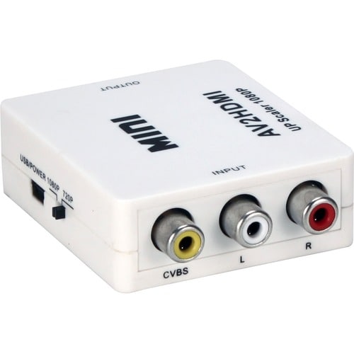 QVS Composite Audio & Video to Digital HDMI Up-Converter - Functions: Signal Conversion - 1920 x 1080 - NTSC, PAL - USB DI
