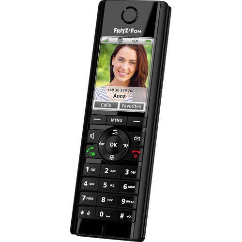 FRITZ! FRITZ!Fon C5 DECT Cordless Phone - Black - 300 m Range - 1 x Phone Line - Speakerphone - Answering Machine