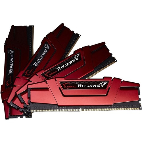 G.SKILL Ripjaws V RAM Module - 64 GB (4 x 16GB) - DDR4-2800/PC4-22400 DDR4 SDRAM - 2800 MHz - CL15 - 1.35 V - Non-ECC - Un