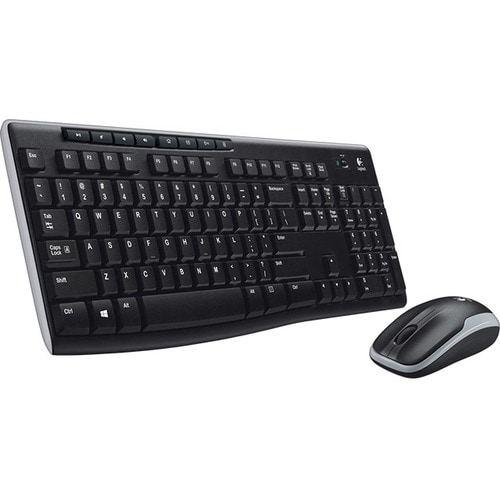 Logitech Wireless Combo MK270 Keyboard & Mouse - English (UK) - USB Wireless RF 2.40 GHz Keyboard - Keyboard/Keypad Color: