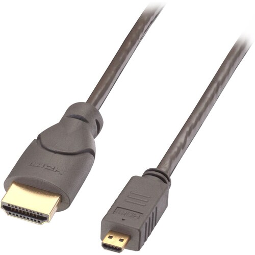 LINDY 50 cm HDMI A/V Cable for Audio/Video Device - First End: 1 x 19-pin HDMI Type A Digital Audio/Video - Male - Second 