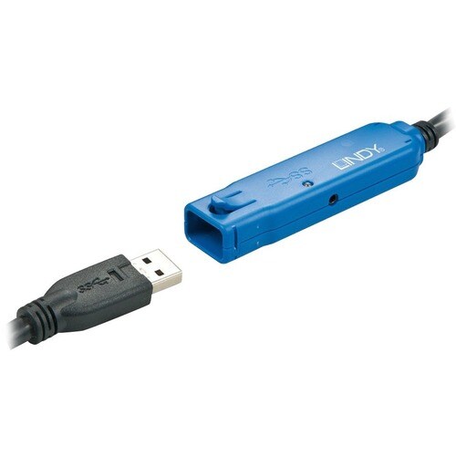 LINDY 10 m USB Data Transfer Cable for Hub - First End: 1 x USB 3.0 Type A - Male - Second End: 1 x USB 3.0 Type A - Femal