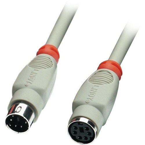 LINDY 5 m PS/2 Data Transfer Cable for Keyboard/Mouse - First End: 1 x 6-pin Mini-DIN (PS/2) - Male - Second End: 1 x 6-pi