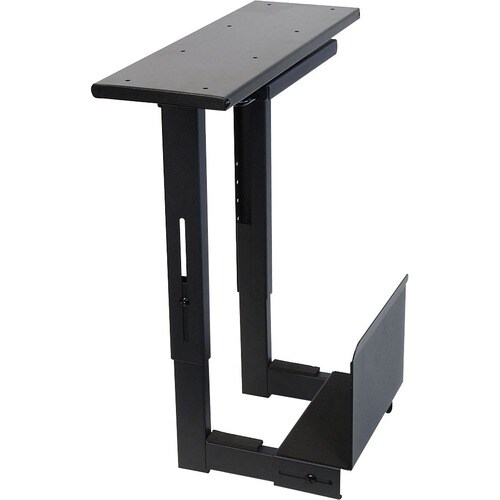 LINDY CPU Mount for CPU - Black - Height Adjustable - 30 kg Load Capacity - Powder Coated Steel