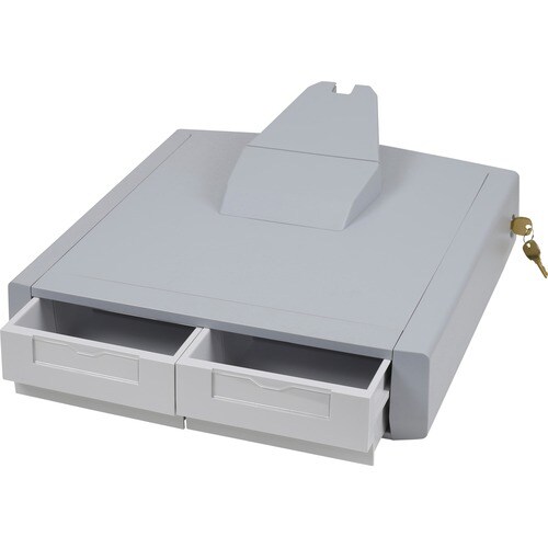 Ergotron Schublade - 453,6 g Belastbarkeit - 457,2 mm Länge x 457,2 mm Breite241,3 mm Höhe - Grau, Weiß