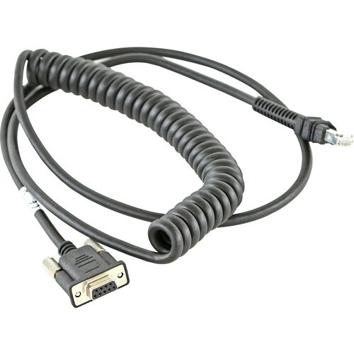 Zebra Serial Data Transfer Cable - 9 ft Serial Data Transfer Cable - First End: 9-pin DB-9 RS-232 Serial - Female