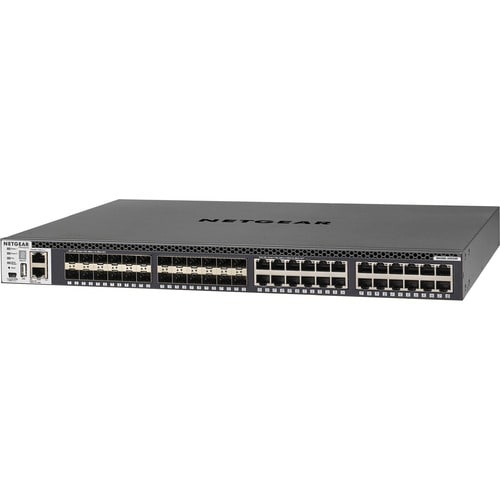 Netgear M4300 Stackable Managed Switch with 48x10G including 24x10GBASE-T and 24xSFP+ Layer 3 - 24 Ports - Manageable - 10