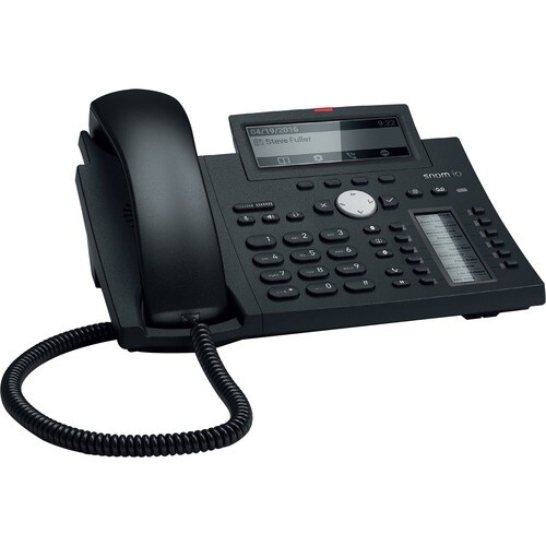 Snom D345 IP-Telefon - Schwarz, Blau - VoIPNetzwerk (RJ-45) - PoE Ports