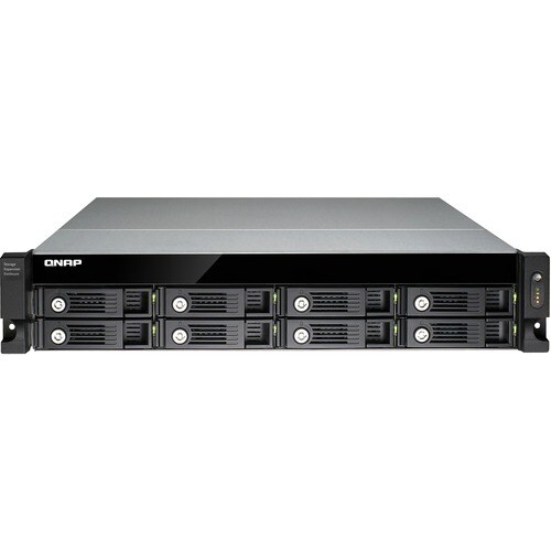 QNAP UX-800U-RP Invólucro de disco - USB 3.0 Host Interface Montável sobre rack - 8 x HDD suportado - 8 x Total Bay