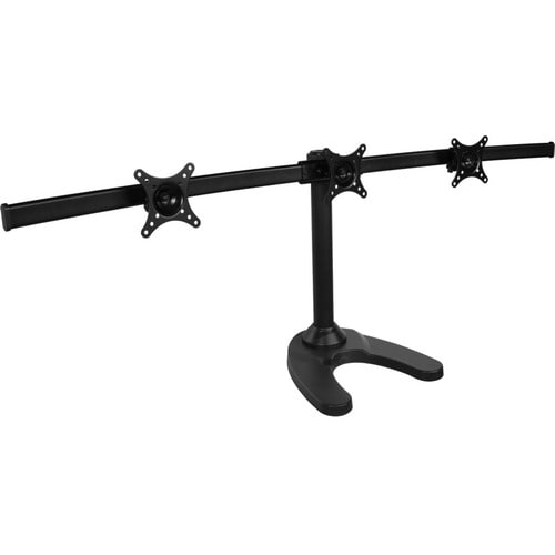 SIIG Triple Monitor Desk Stand - 13" to 27" - 13" to 27" Screen Support - 66 lb Load Capacity - Flat Panel Display Type Su