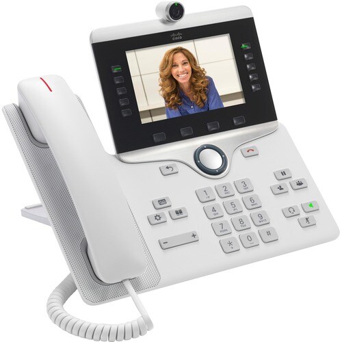 Cisco 8865 IP Phone - Corded/Cordless - Wi-Fi - Wall Mountable, Desktop - White - VoIP - IEEE 802.11a/b/g/n/ac - Enhanced 