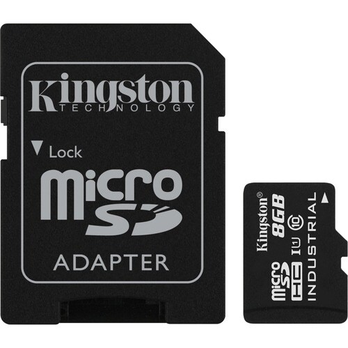 Kingston Industrial 8 GB Class 10/UHS-I microSDHC - Class 10/UHS-I