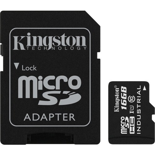 Kingston Industrial 16 GB Class 10/UHS-I microSDHC - Class 10/UHS-I