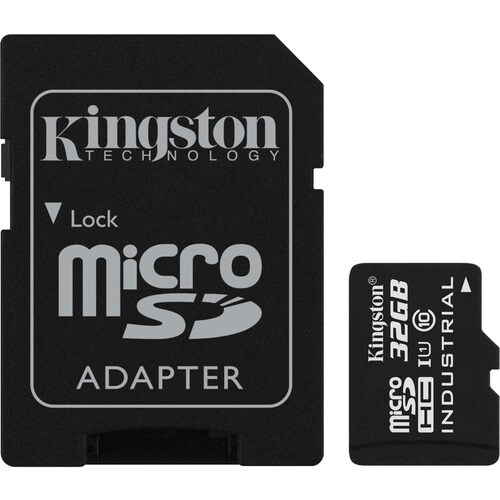 Kingston Industrial 32 GB Class 10/UHS-I (U1) microSDHC - 90 MB/s Read - 45 MB/s Write