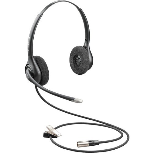Plantronics SupraPlus Com fios Headset Estéreo Fone de ouvido - Preto - Binaural - Supra-aural - 76.2 cm Cabo - Cancelamen